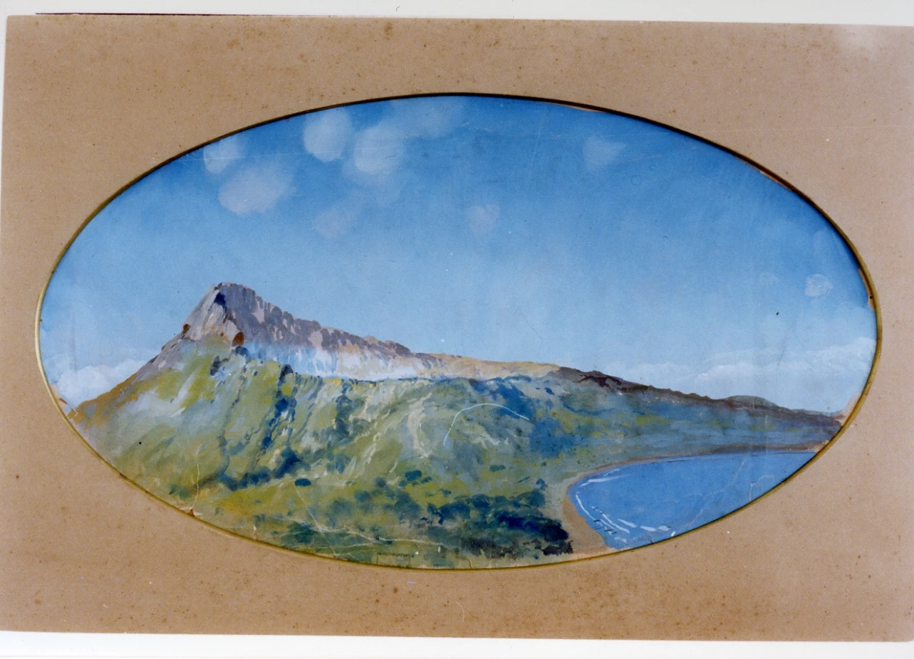 Veduta del Vesuvio in eruzione - Certosa e Museo Nazionale S. Martino, Napoli